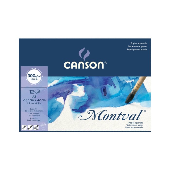 

[COD] CANSON Montval Watercolour Pad A3
