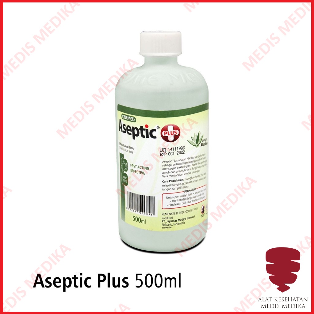 Onemed Aseptic Plus 500 ml Refil Hand Sanitizer Cair Pembersih Tangan