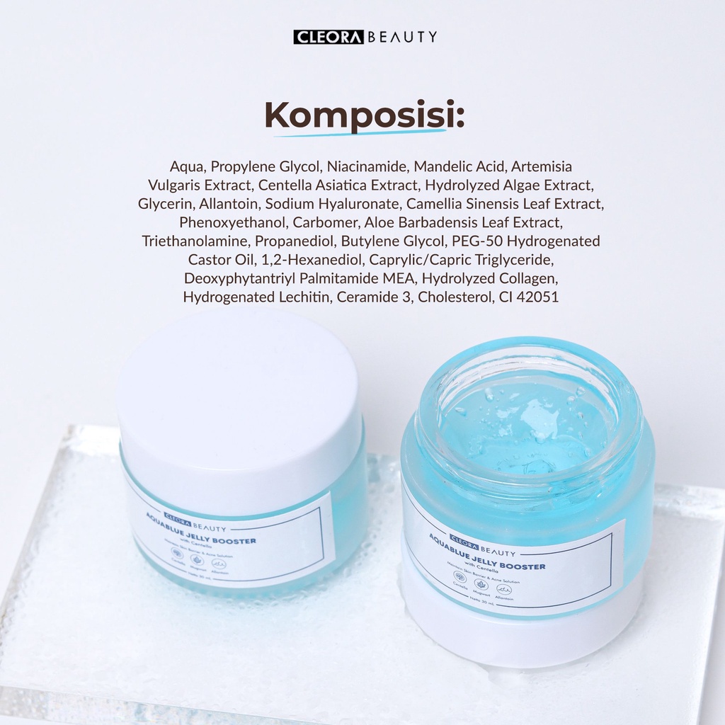✨ AKU MURAH ✨Cleora Aquablue Jelly Booster with Centella 30gr ORIGINAL