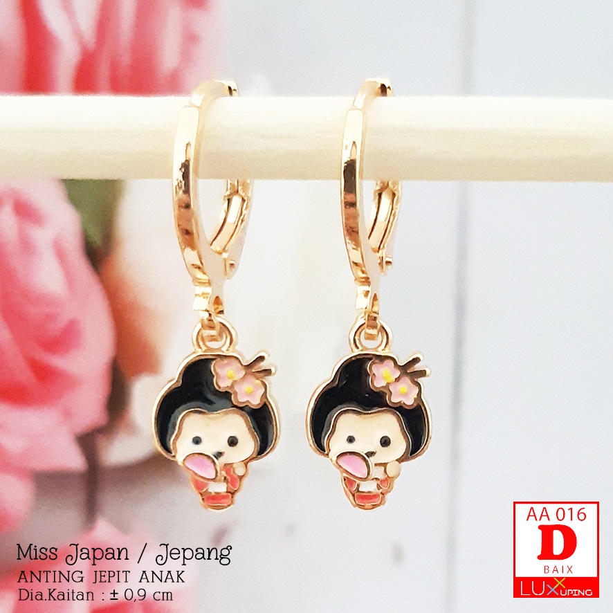 AA 016 Anting Anak Lucu Princess Negara Perhiasan Set Xuping Korea Aksesoris Anak Meilyn Luxx Xuping