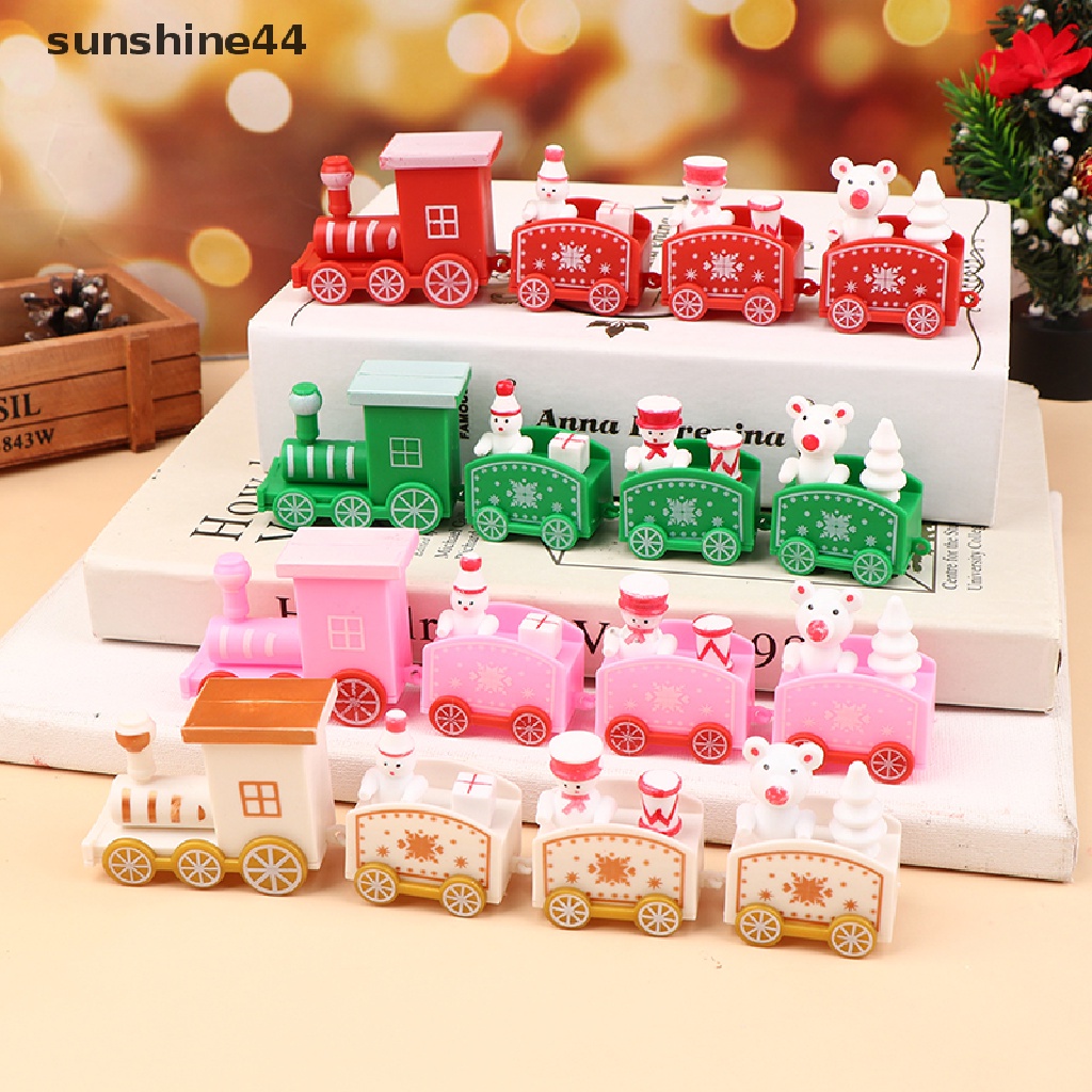 Sunshine Ornamen Kereta Santa Claus Untuk Dekorasi Natal