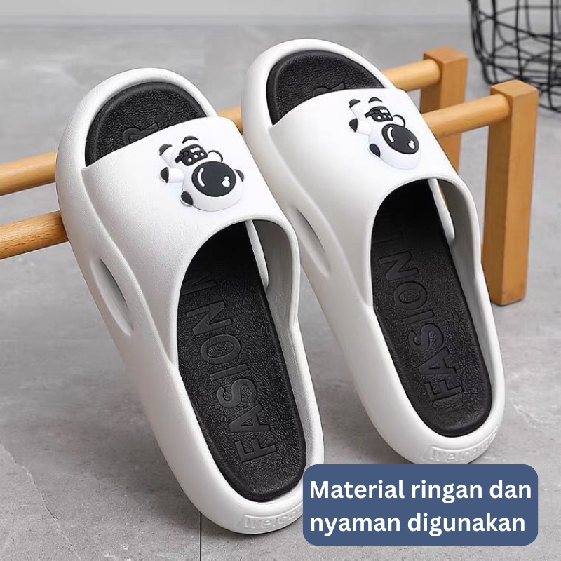 Highland Sandal Pria Lucu Slip On Sandal Aesthetic Karakter Astronot Sandal Unisex Karet Jelly HSN120