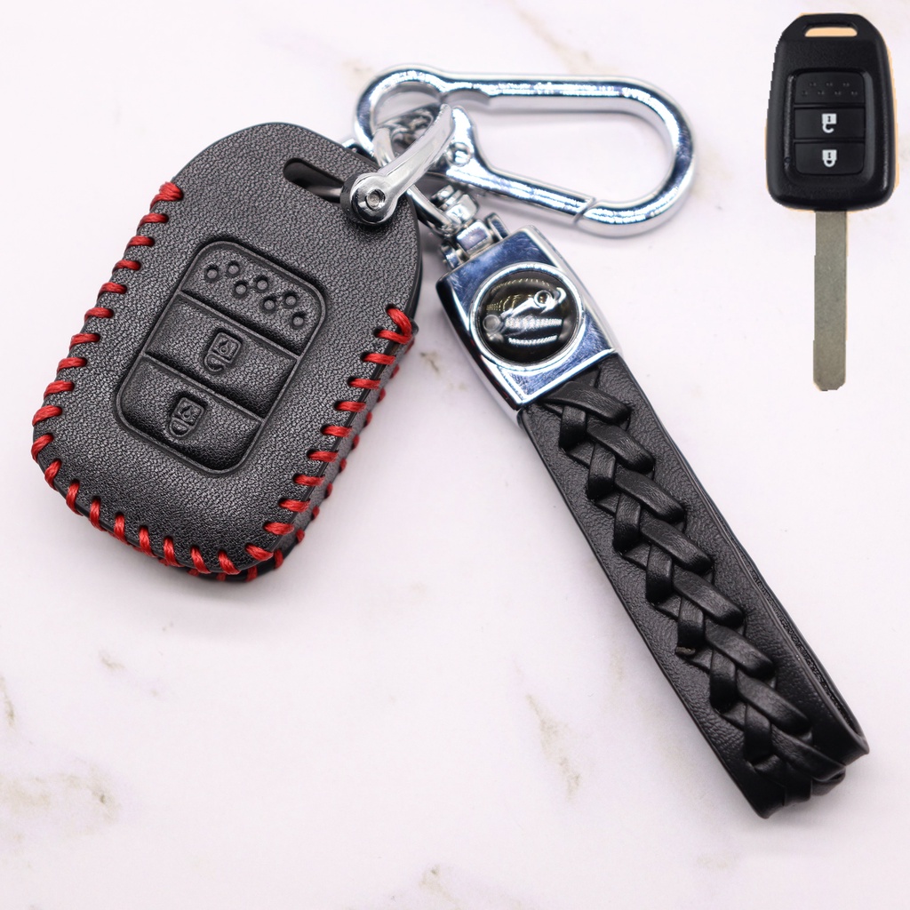 Holder Kunci Mobil Bahan Kulit Untuk Honda City HRV BRV JAZZ CRV ACCORD CIVIC