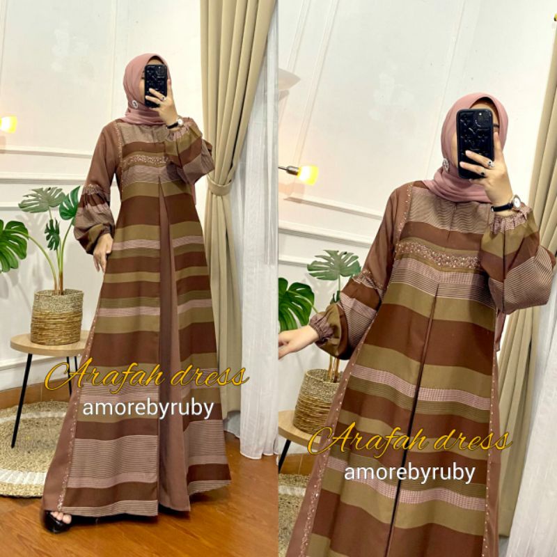 ARAFAHDRESS/DRES MEWAH SUPER CANTIK/AMORE BY RUBY ORIGINAL