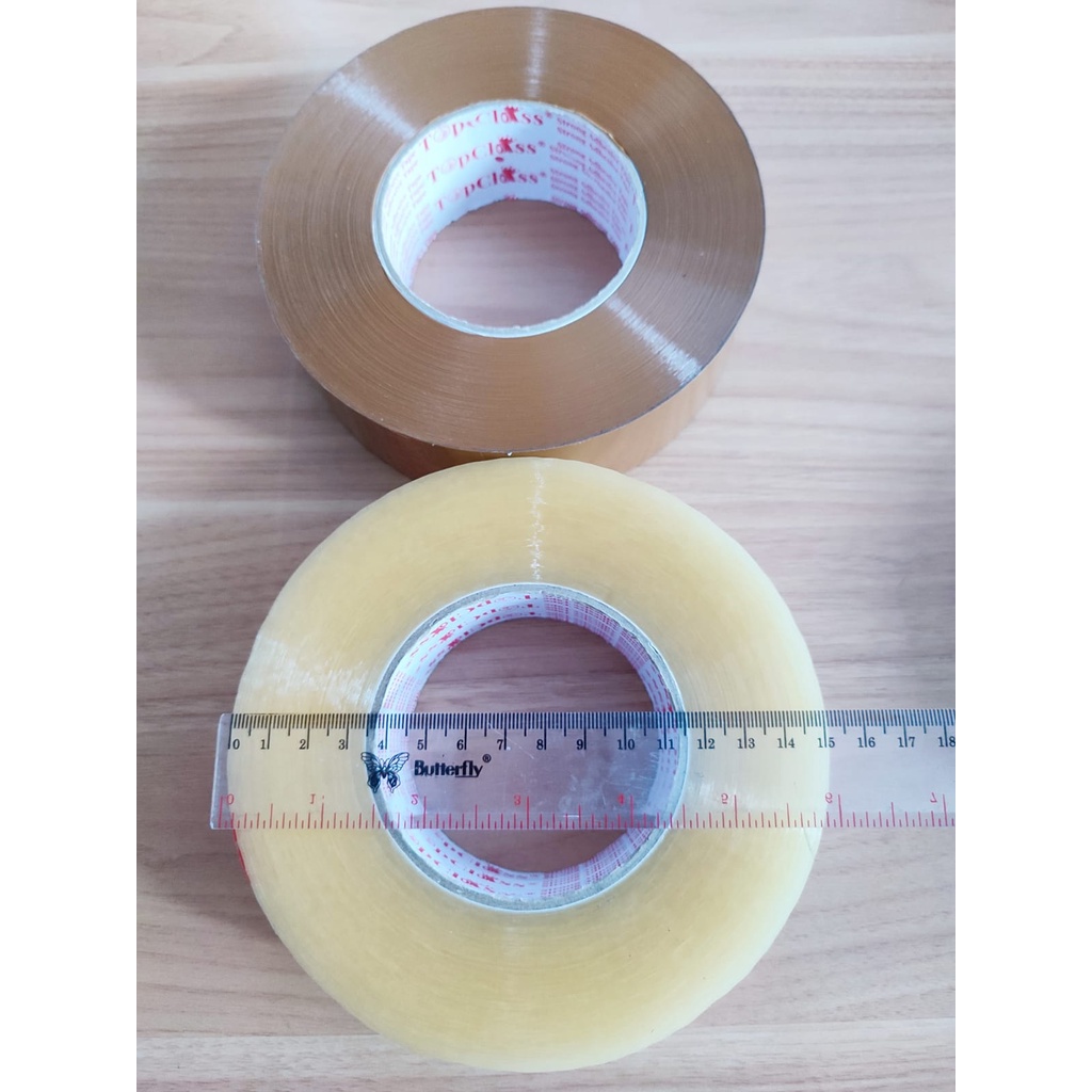 

YEN Lakban Bening Coklat 300 Meter FULL x 45 mm PROMO Lakban Jumbo 2 Inch