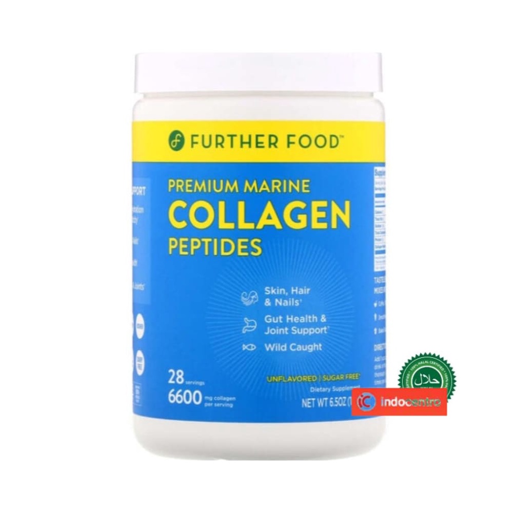 Halal Marine Collagen Peptides Premium Further Food Unflavored 185 g