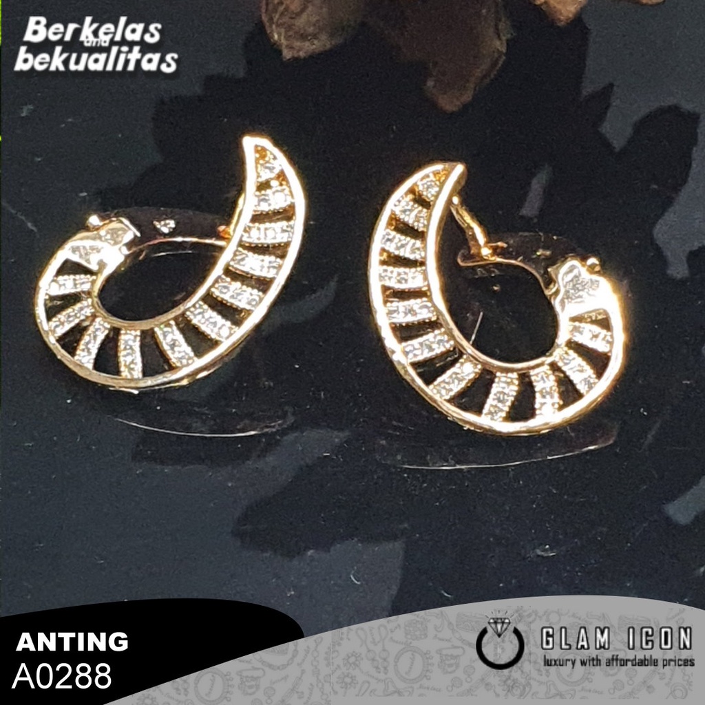 Anting Ciip Rambat mata clam style A0288 ARG