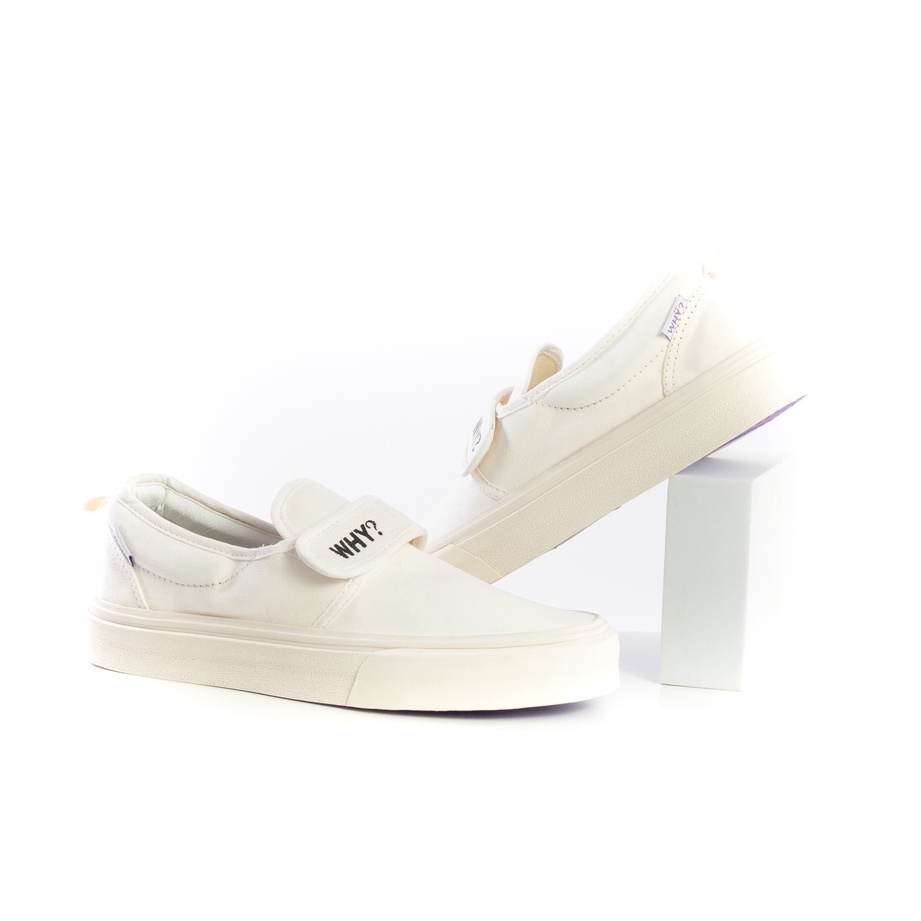 Sepatu Why Footwear - Slip On Ganciet Full White