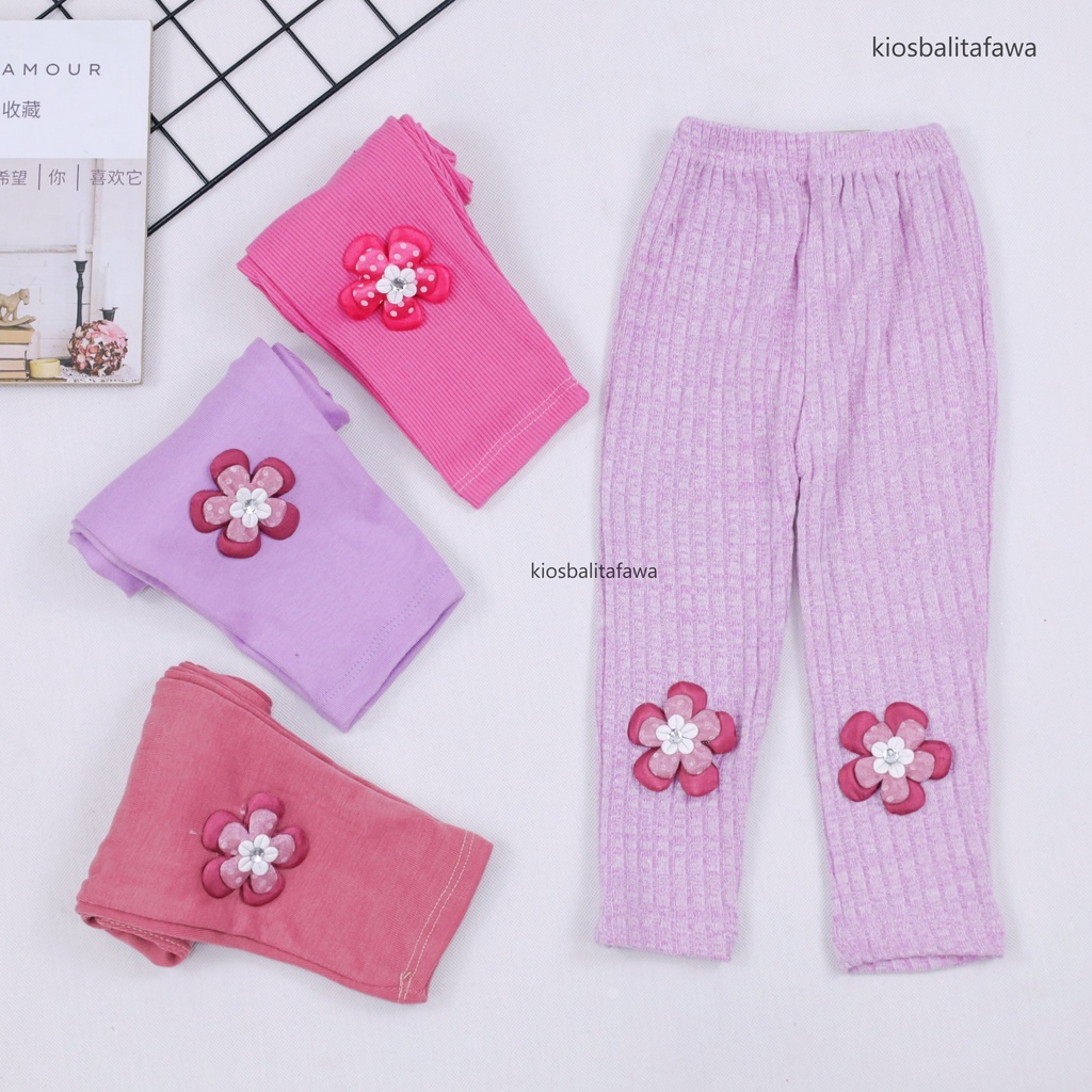 [IMPORT] Legging Twice uk Bayi-5 Tahun / Celana Panjang Premium Cotton Rib Anak Perempuan Bayi Balita Leging Polos Lejing Laging Knit Import babycinnamon