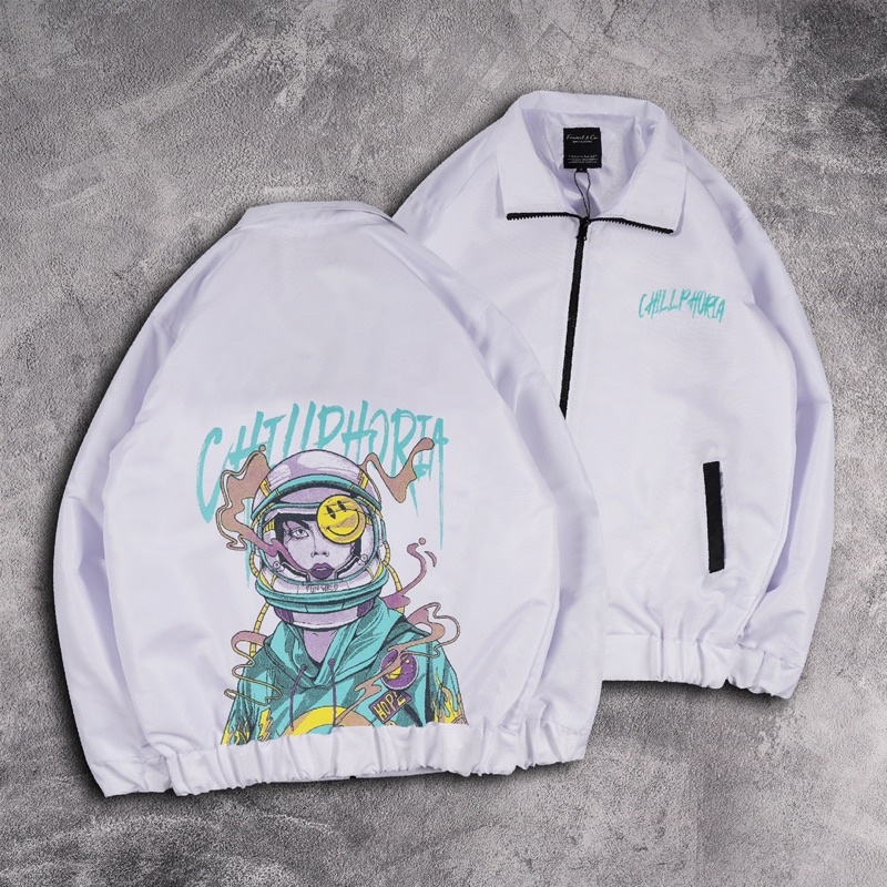 [N01039] Jaket Vintage Distro Motif // CHILLPHORIA XXX