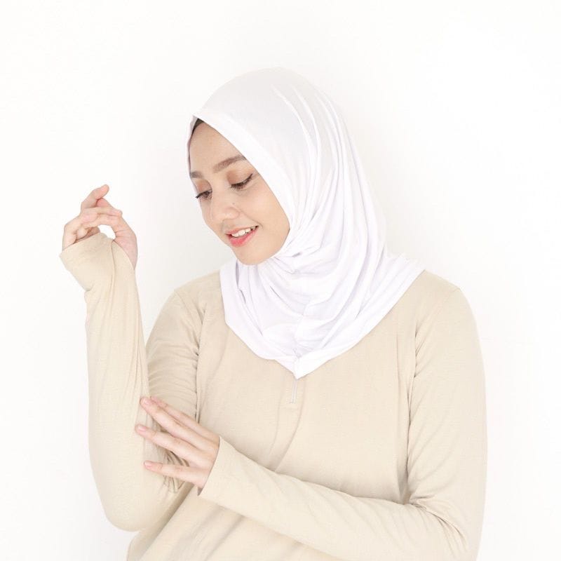 KERUDUNG INSTAN BERGO SPORT SYRIA HIJAB INSTAN OLAHRAGA JERSEY NON PET TERMURAH PASAR_HIJAB