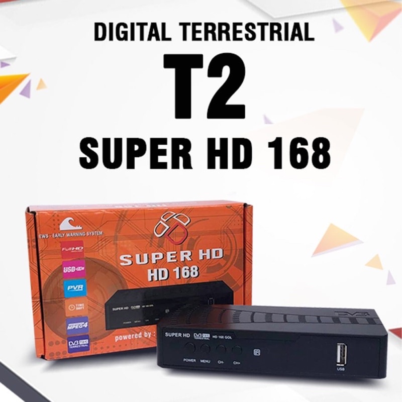 STB Digital Terrestrial Receiver T2 Super HD 168