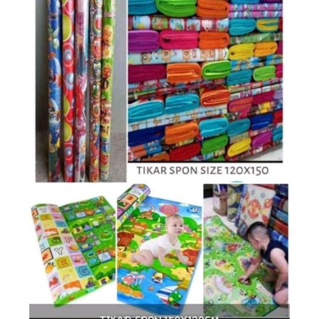 KARPET SPON MOTIF KARAKTER // TIKAR SPON MOTIF KARAKTER