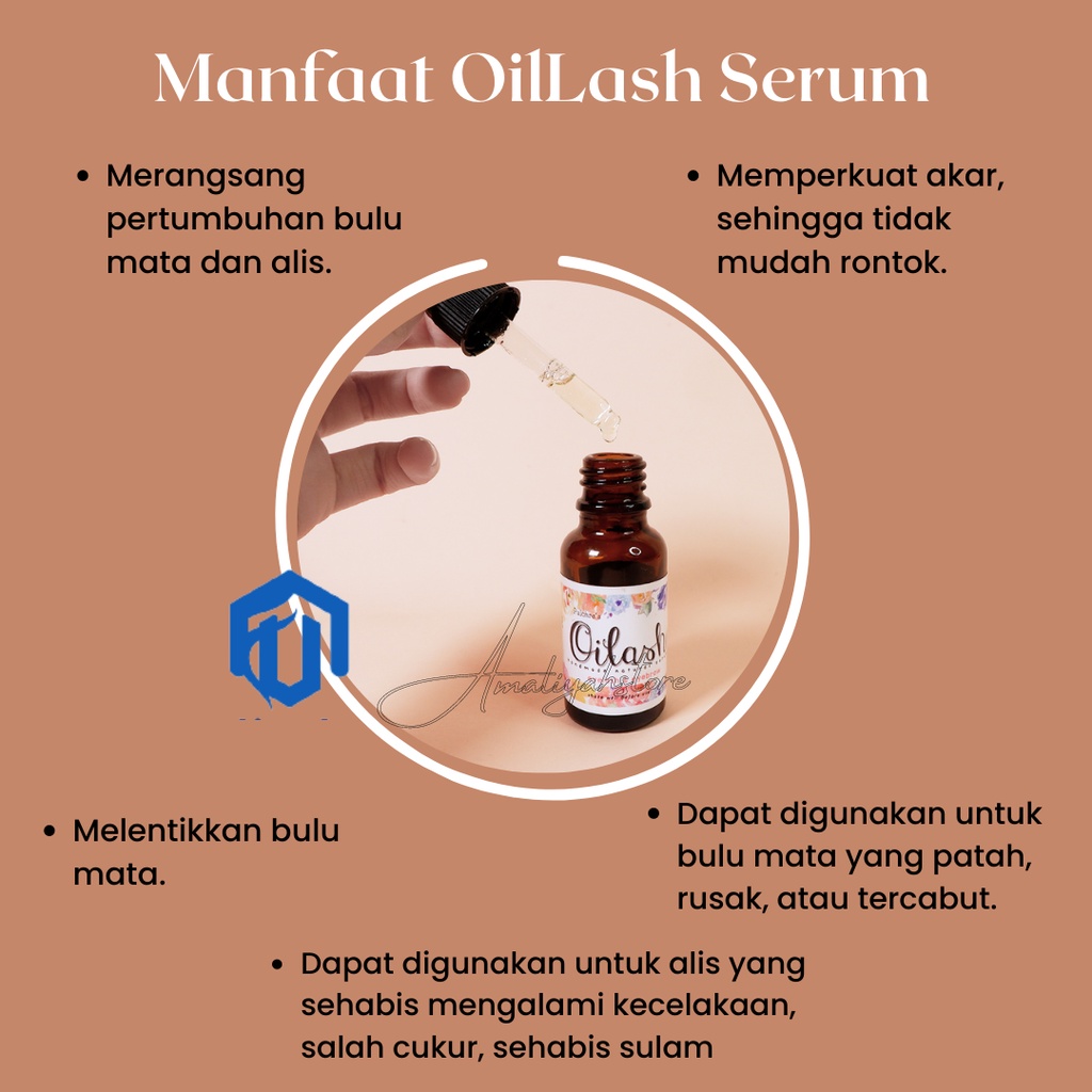 Oilash Serum Bulu Mata Ori Alat Gel Pelentik Penebal Pelebat Pemanjang Alis Mata Pria &amp; Wanita 10 Ml Ampuh Permanen Original Bpom