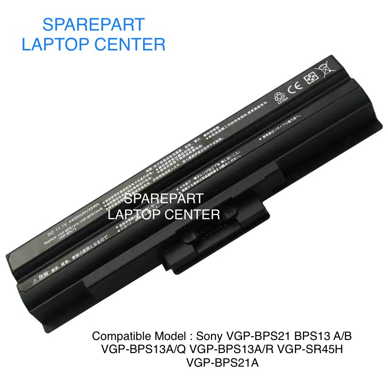 Baterai Sony Vaio VGP-BPS13 VGP-BPS13B/Q VGP-BPS21 VGP-BPS21A