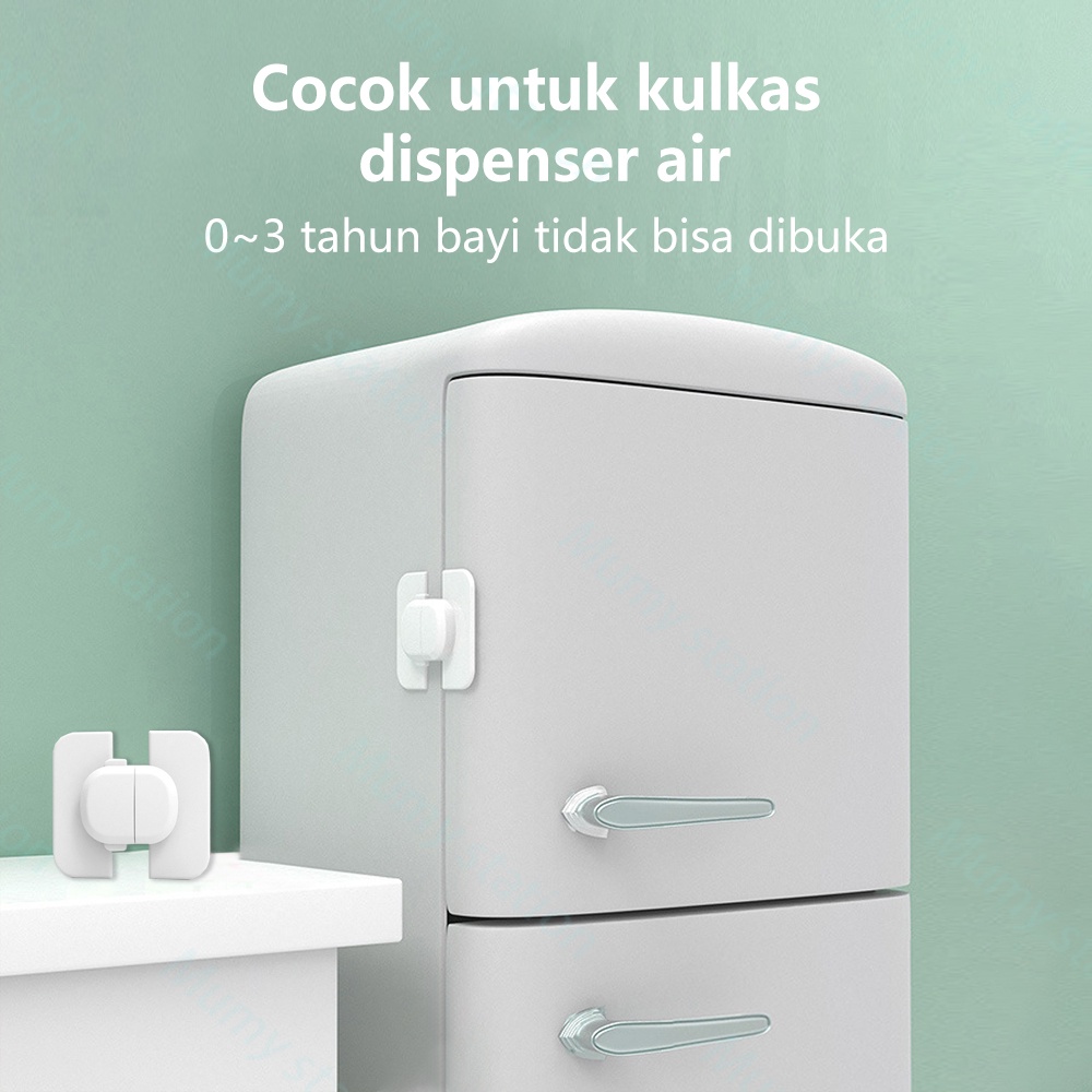 Mumystation Kunci Safety Lock Pintu kulkas Serbaguna pengaman pintu kulkas/pengunci kulkas