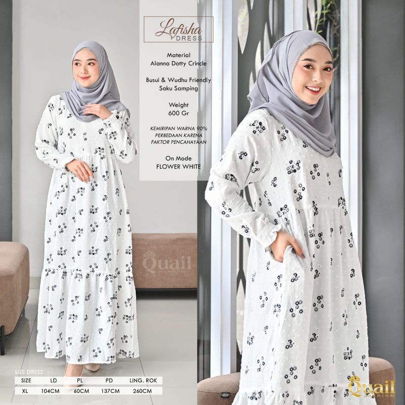 Gamis wanita fashion wanita Lafisha Dress by Quail