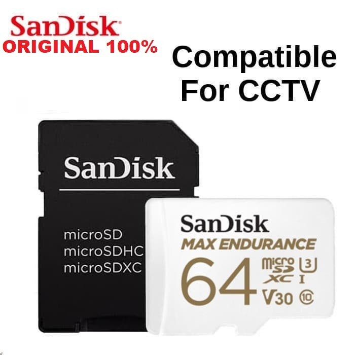 MicroSD Memory  SanDisk Max Endurance 64GB 100MB/s MicroSDXC