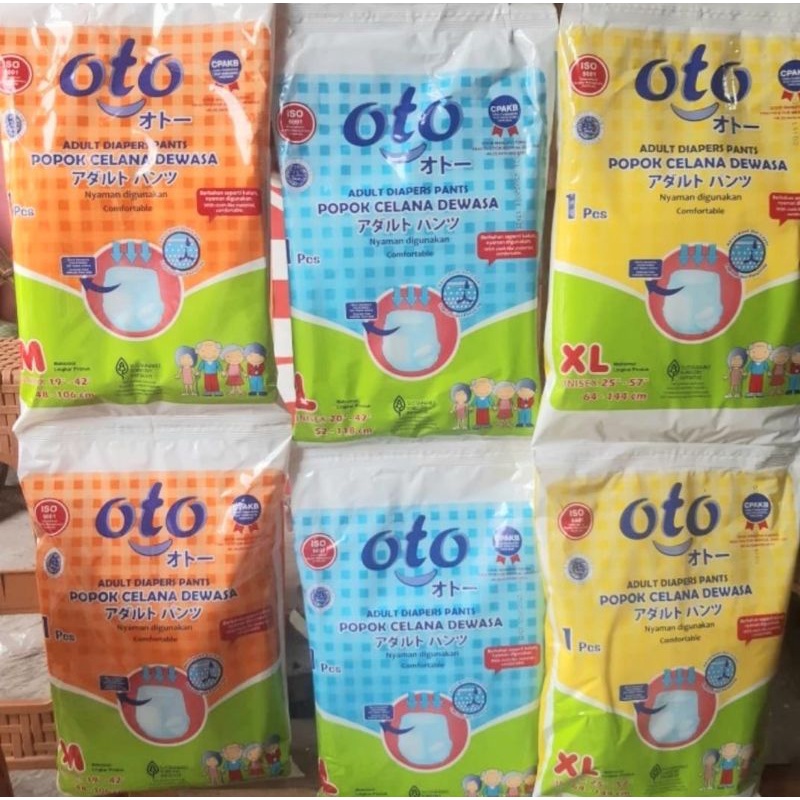 OTO Diapers Adult pants /popok dewasa celana ukuran M/L/Xl