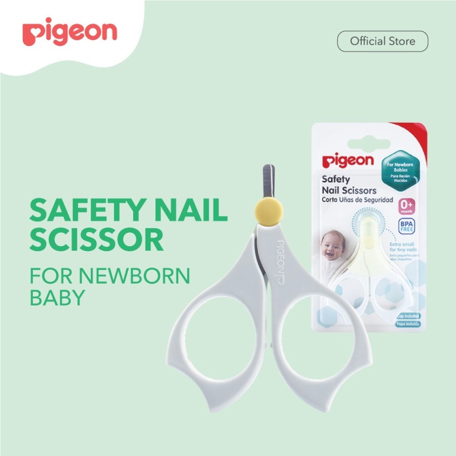 PIGEON Baby Safety Nail Scissors For Newborn Baby | Gunting Kuku Bayi