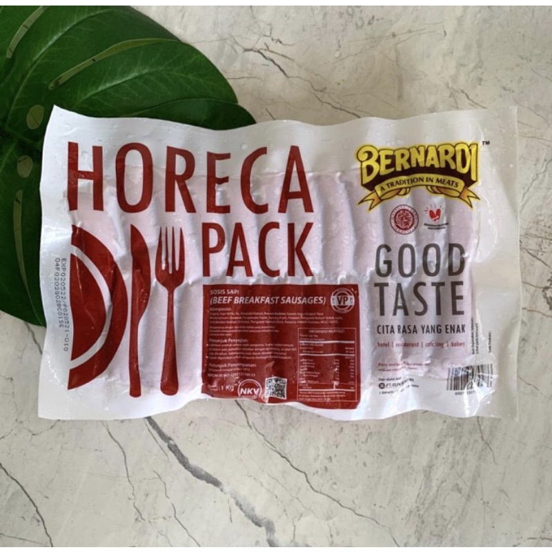 

Bernardi Horeca Pack Beef Breakfast Sausages 1kg