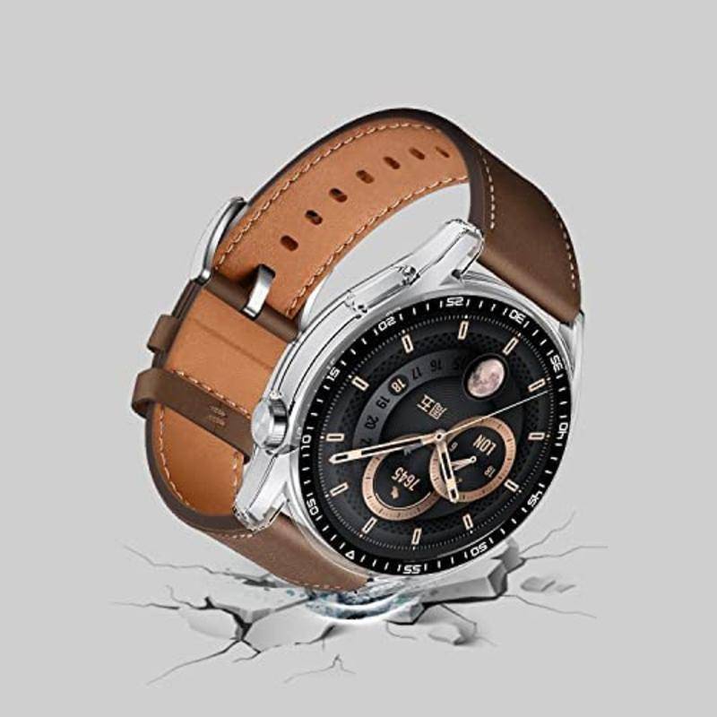 Case Pelindung Layar Tempered Glass 9H Ultra Tipis 46mm 48mm Untuk Huawei Watch 3 Pro Porsche 42mm