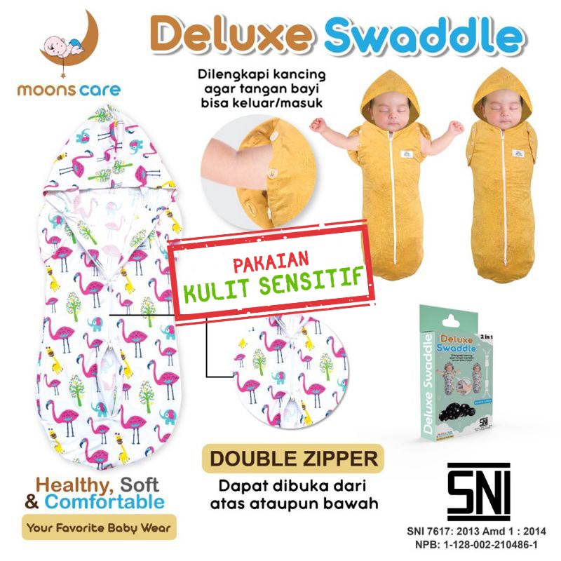 SNI DITA MOONSCARE BEDONG BAYI INSTAN MOTIF, BEDONG BAYI TANGAN LUCU, BEDONG DITA, BEDUNG BABY, BEDONG DELUXE bedung instant