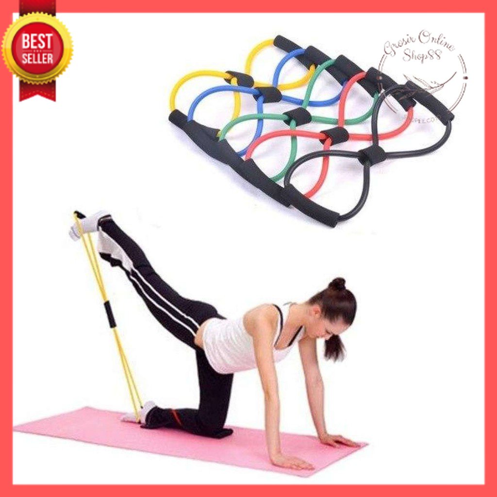 GOS B103 - Tali Karet Gym Bahan Lentur Dan Kuat - Alat Olahraga Yoga Tali Stretching Yoga Gym / Tali Yoga / Tali Fitnes / Peralatan Olahraga