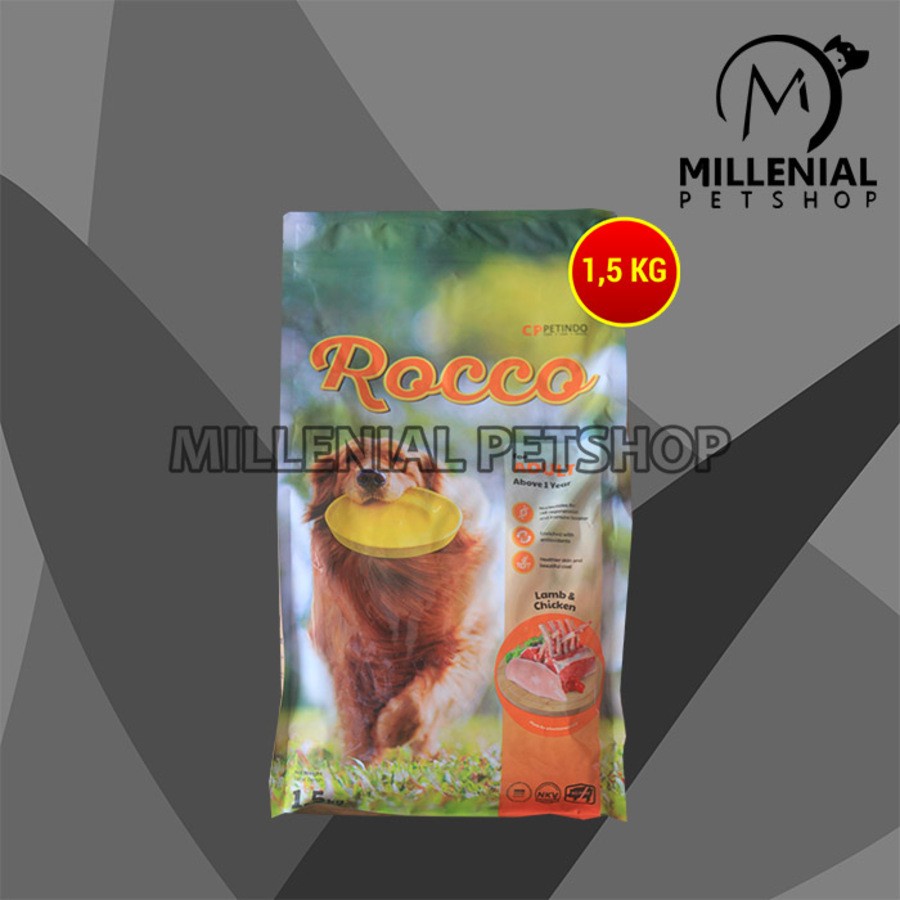 Makanan Kering Anjing Rocco Dry Dog food 1.5 KG Non pedigree