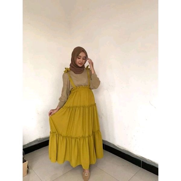 OVERALL CRINCLE/ OVERALL CANTIKA BAHAN CRINCLE BY ABIDAHGALLERY