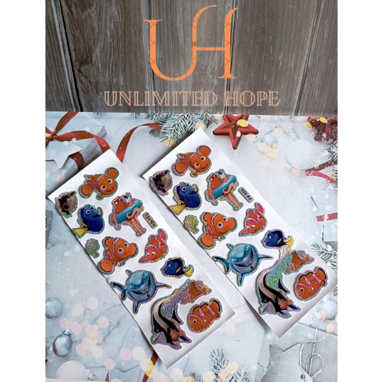 

STICKER NEMO / STICKER ANIMASI NEMO / STICKER LUCU / STICKER BUKU / STICKER TIMBUL