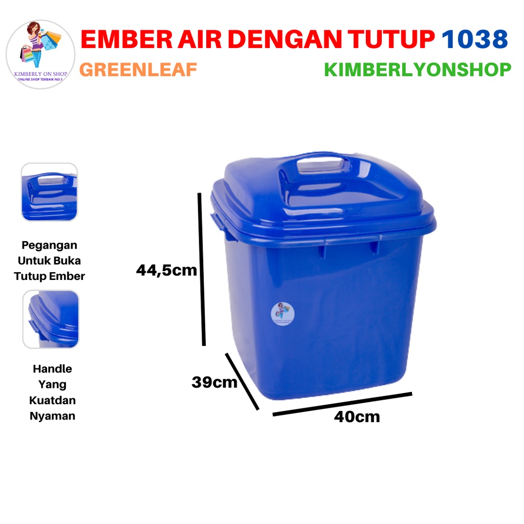 Ember Air Tutup Segi Chiro Tong Air 39,5 Liter Green Leaf 1038