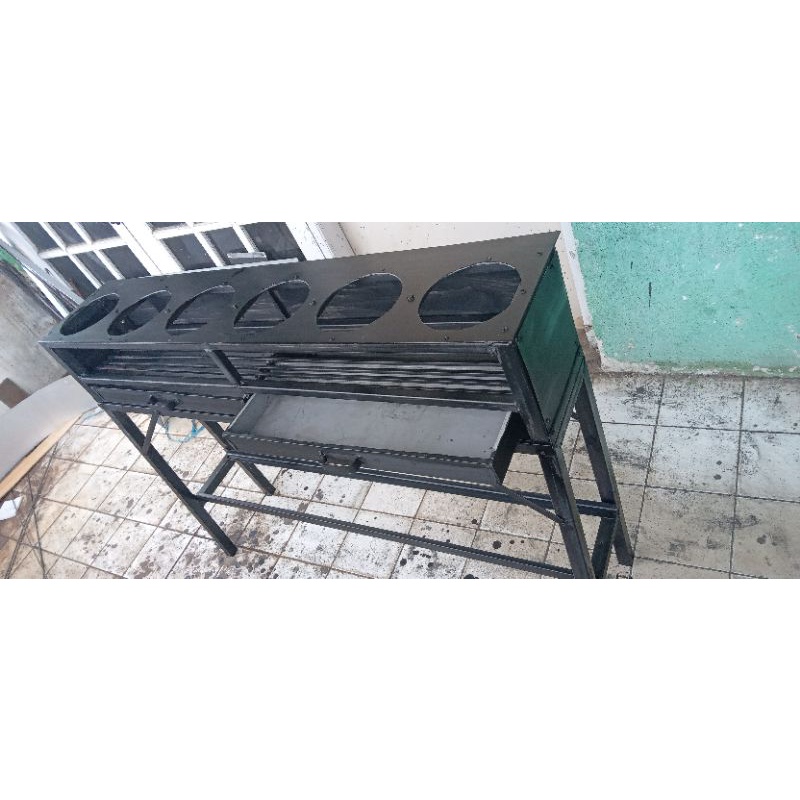 kompor serabi arang 6 tungku