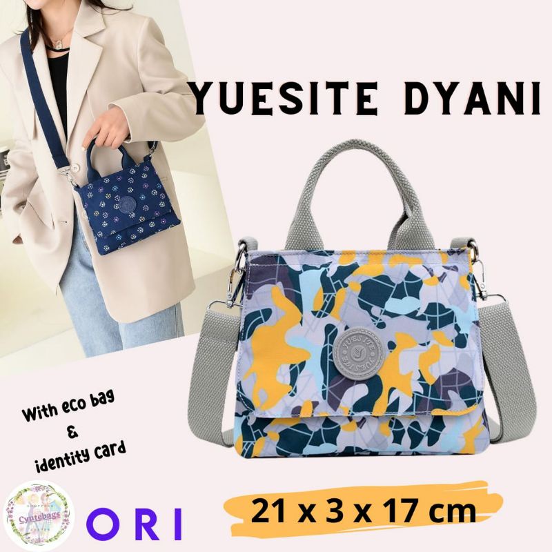 TAS YUESITE DYANI HT TENTENG HANDBAG SELEMPANG WANITA WATERPROOF FASHION CYUTEBAGS