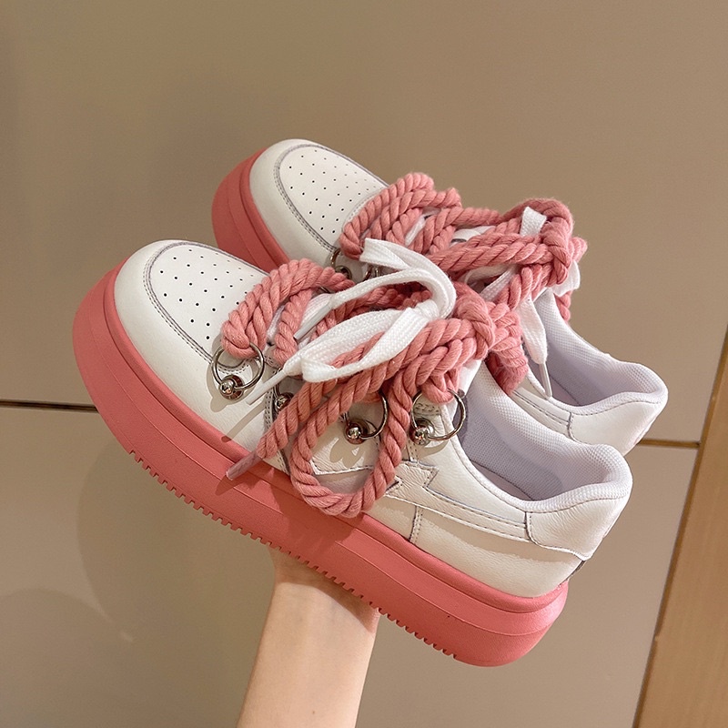 [GROSIR][COD] SEVEN_DAY SEPATU SNEAKERS WANITA KOREA IMPORT SPORT SHOES H-288 COKLAT