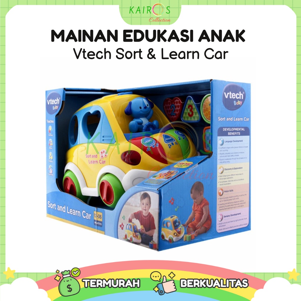 Mainan Edukasi Anak Vtech Sort &amp; Learn Car