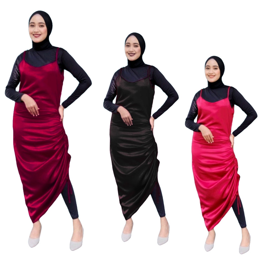 Long Dress Tali Serut Samping / Dress outer 907