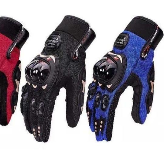 Sarung Tangan VINYX Motor Gloves Finger Touch ScreenFull MCS-01C Glov - MCS01C Biru, XL