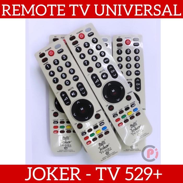 JOKER TV-529 Remote TV Universal Bisa Untuk TV LCD TABUNG LED Digital