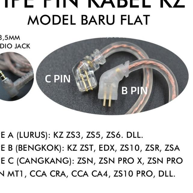 [ORIGINAL] Kabel KZ Cable KZ with Mic KZ ZSN PRO X Kabel KZ with Mic - Tipe C NEW