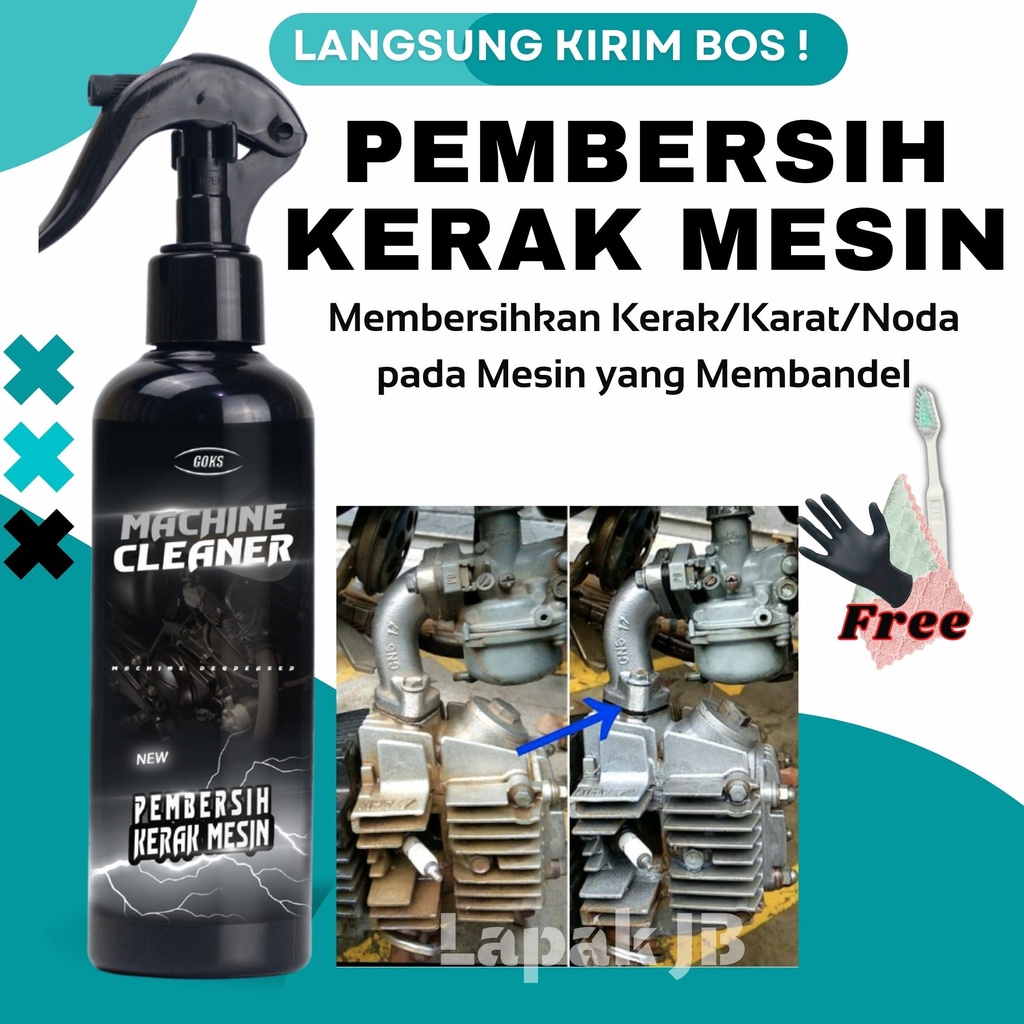 Pembersih mesin motor mobil cairan penghilang karat kerak anti noda membandel bekas oli aspal blok c