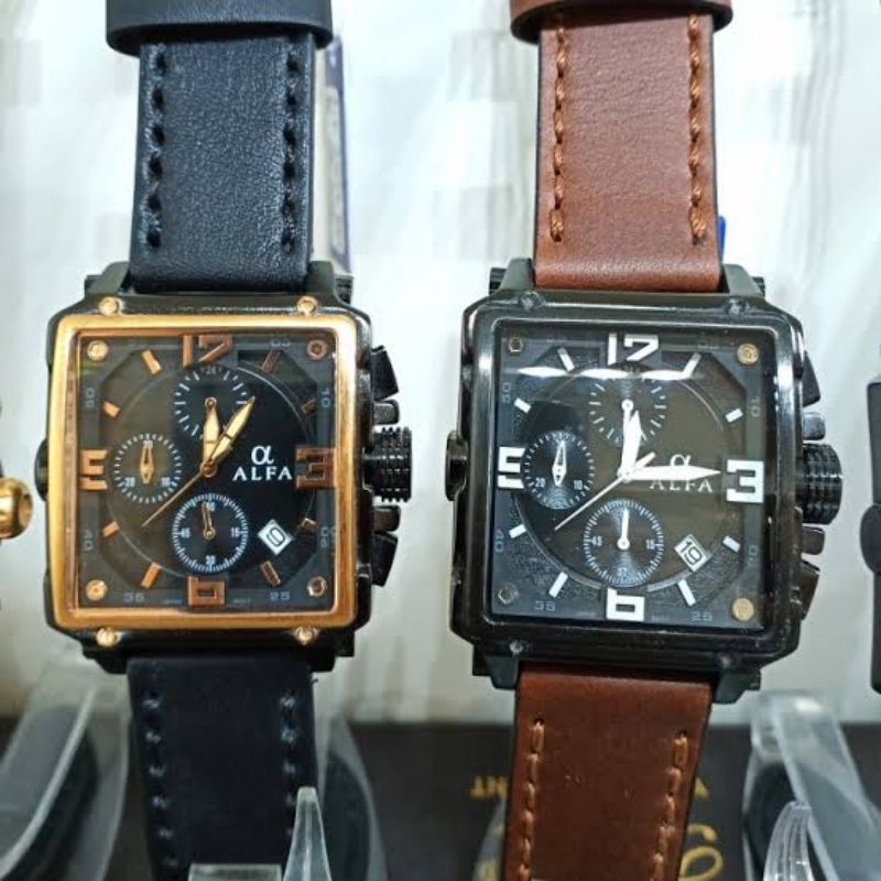ALFA 33017 CRONOGRAPH JAM TANGAN PRIA ORIGINAL