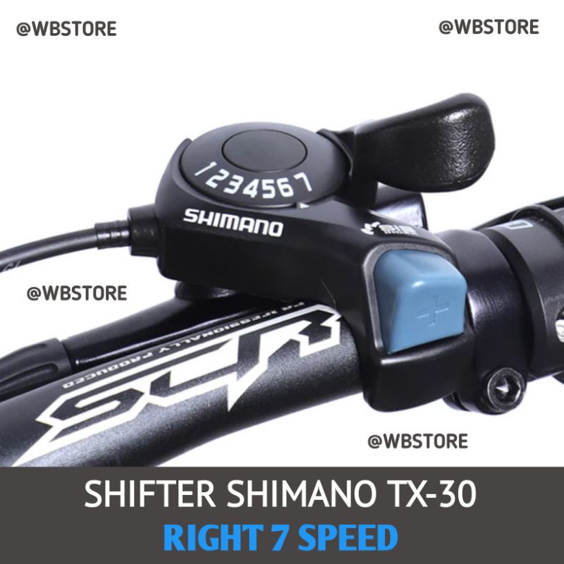 Shifter Shimano 7 Speed TX30 Right / Operan Gigi Sepeda Lipat MTB Shimano TX-30 Shifter Sepeda Kanan