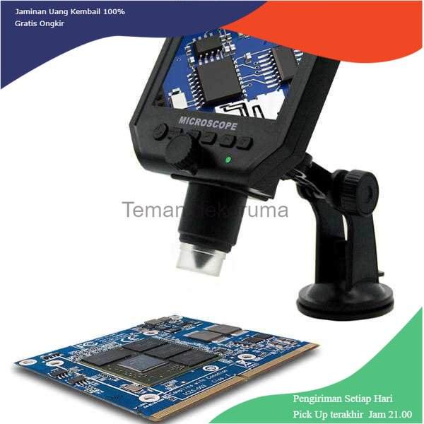 TD - PR2 Mikroskop Digital 3.6MP 600X dengan Monitor &amp; Suction Cup Stand - G600