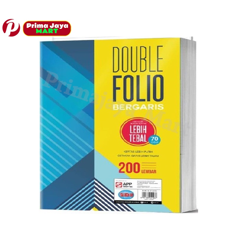 

Kertas Double Folio Garis SIDU Sinar Dunia Isi 200 Lembar