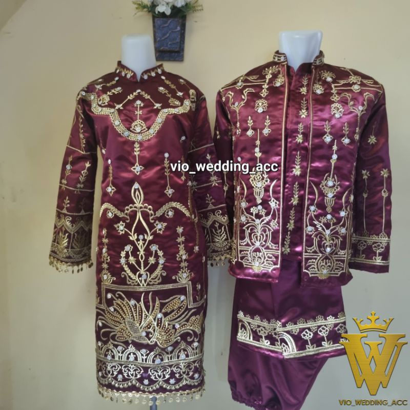 baju pengantin modern bordir super [rumbai koin]