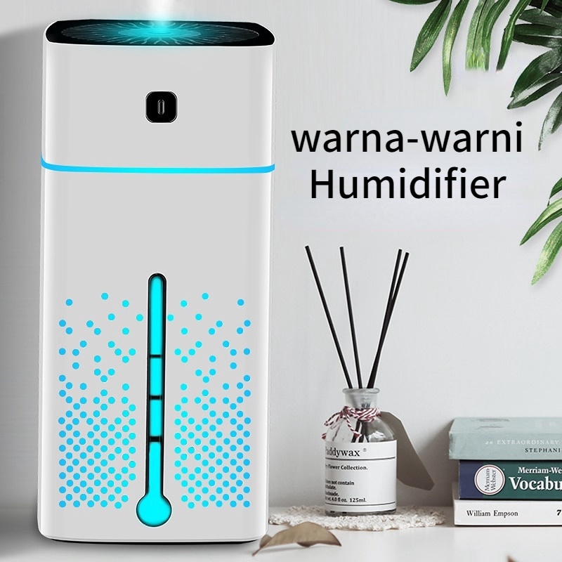 Air Humidifier Anti-Bakar Aroma Diffuser Purifier 1L &amp; 300ml