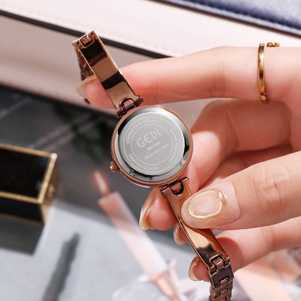Jam tangan wanita GEDI LOVE kawat besi asli murah terbaik 2022