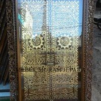kaliografi pintu ka'bah, kaligrafi ukir jati, mebel jepara