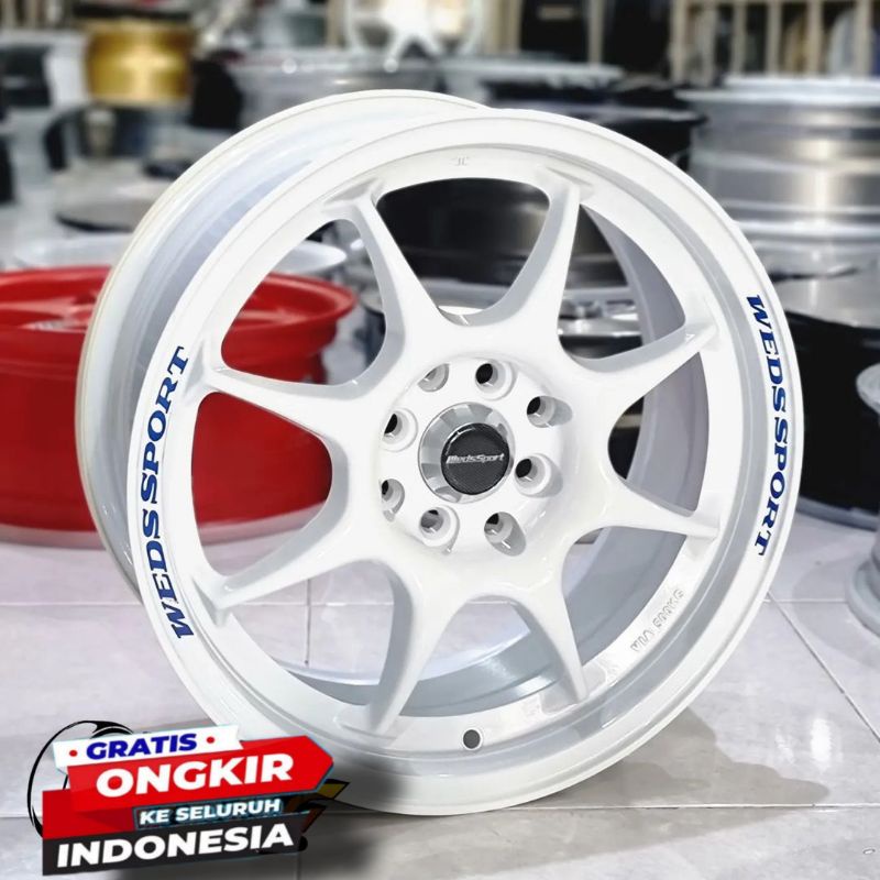 Velg Racing Mobil Avanza Brio Jazz Civic City Carry Vios Ring 16 Type  TC05 Wedssport Putih